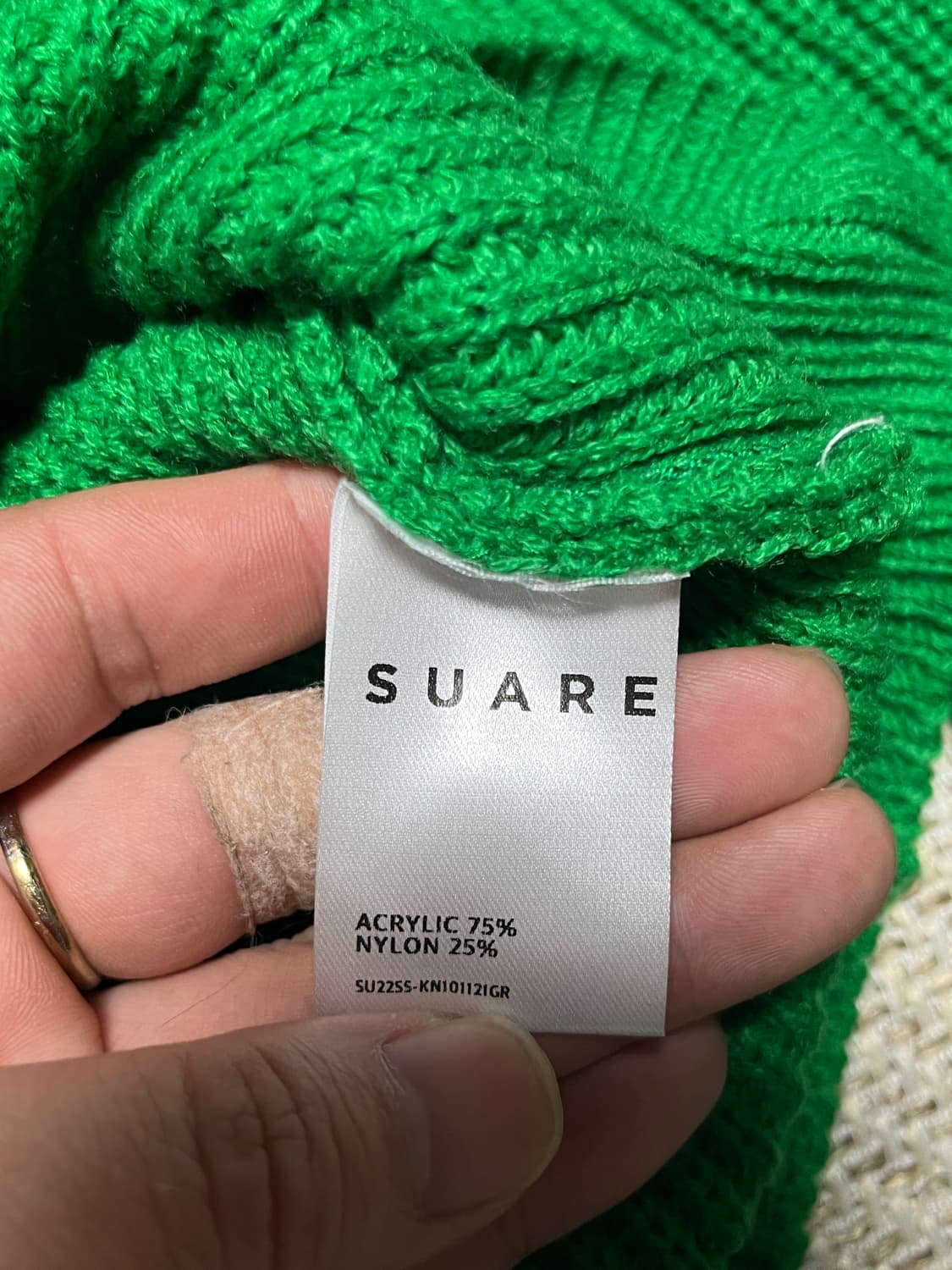 수아레 워셔블 하찌 니트 스웨터 M 상품이미지6