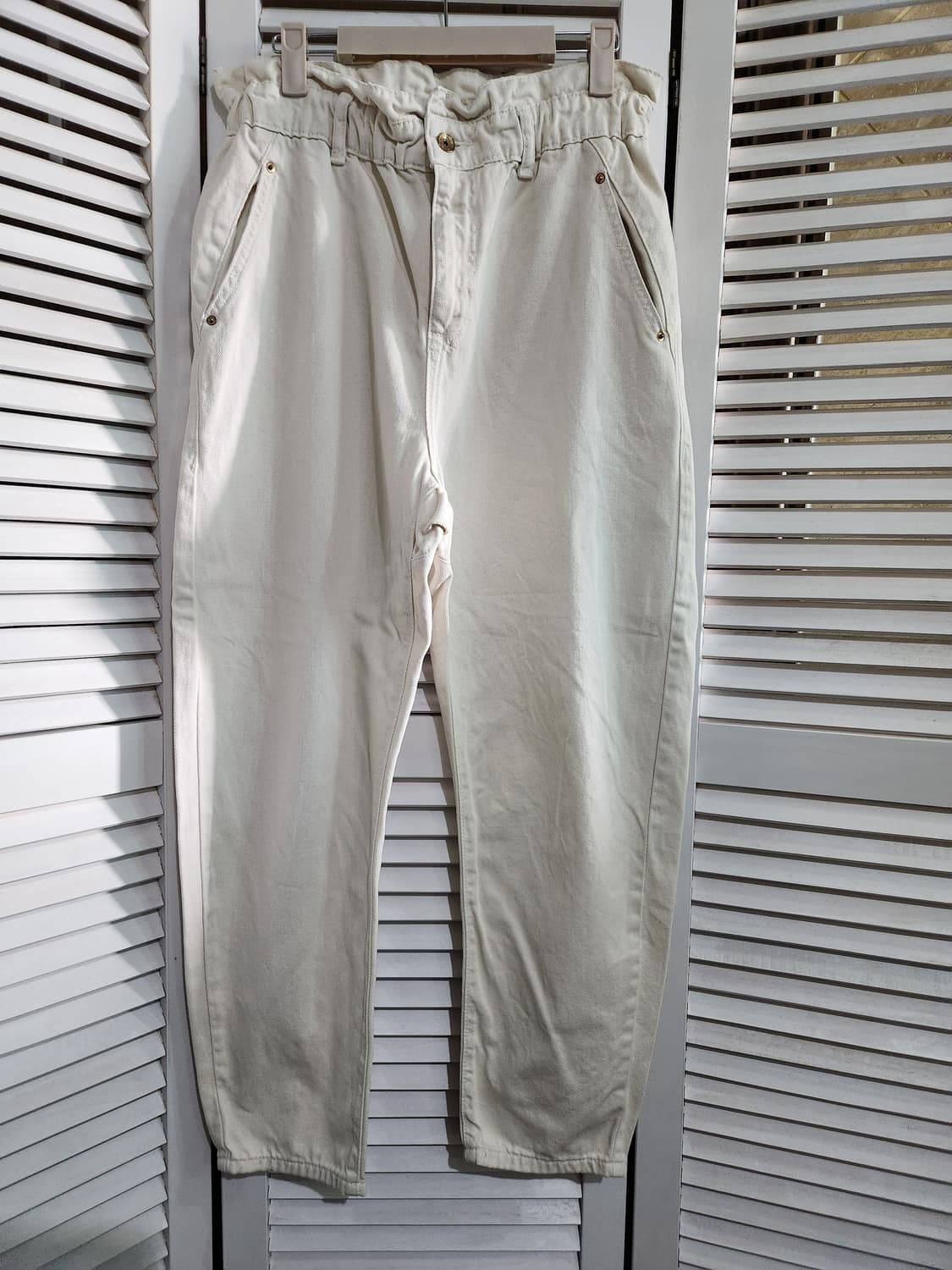 자라 아이보리 밴딩바지28 상품이미지1