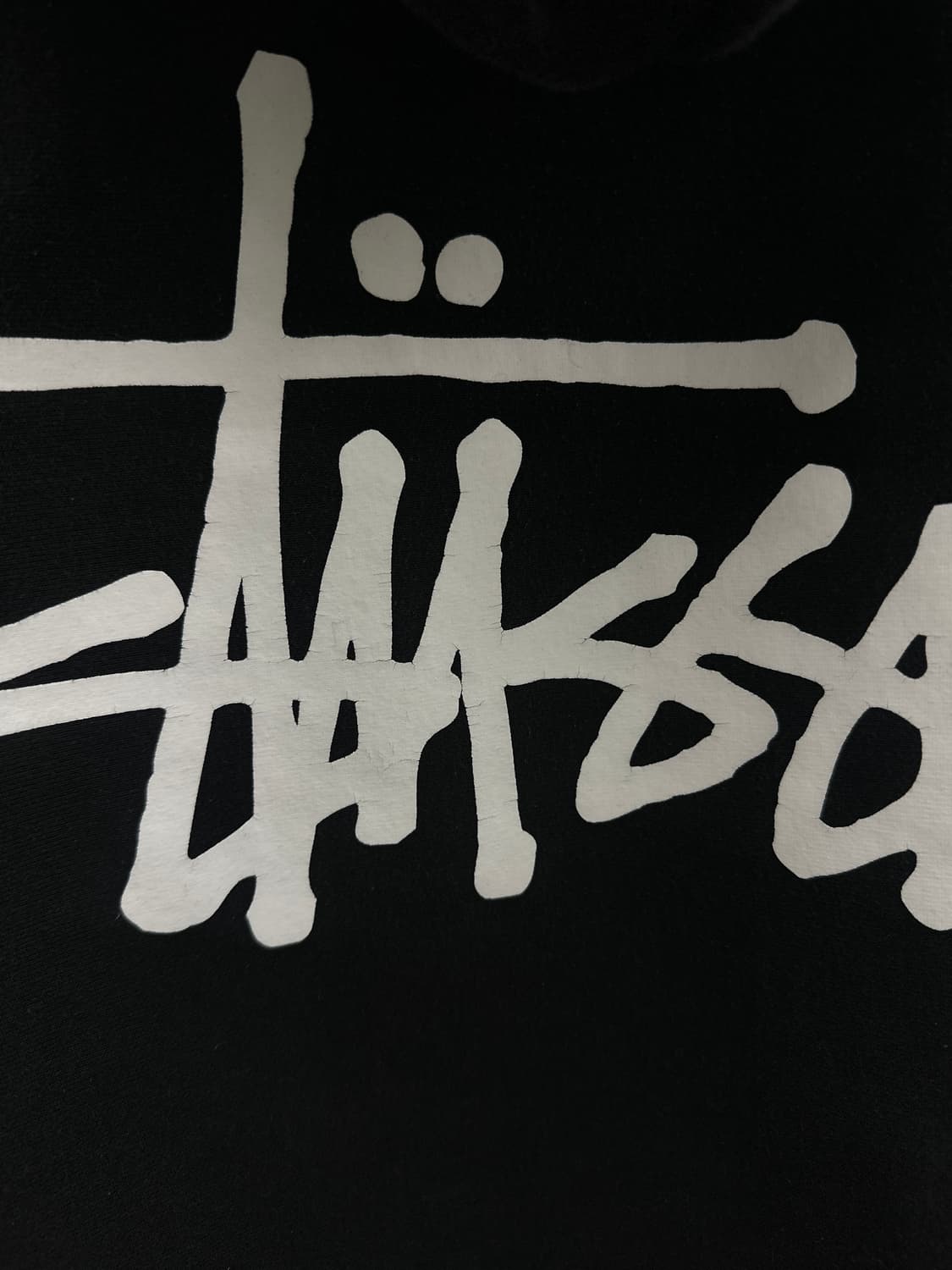 스투시 블랙 베이직 후드 티셔츠  상품이미지6