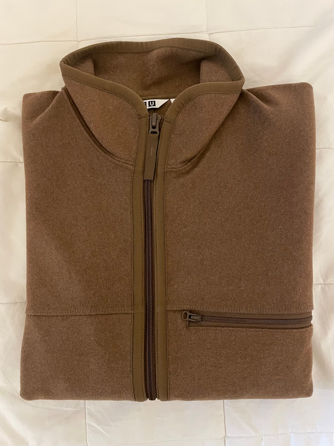 유니클로U 브러시드저지집업블루종 S 상품이미지1