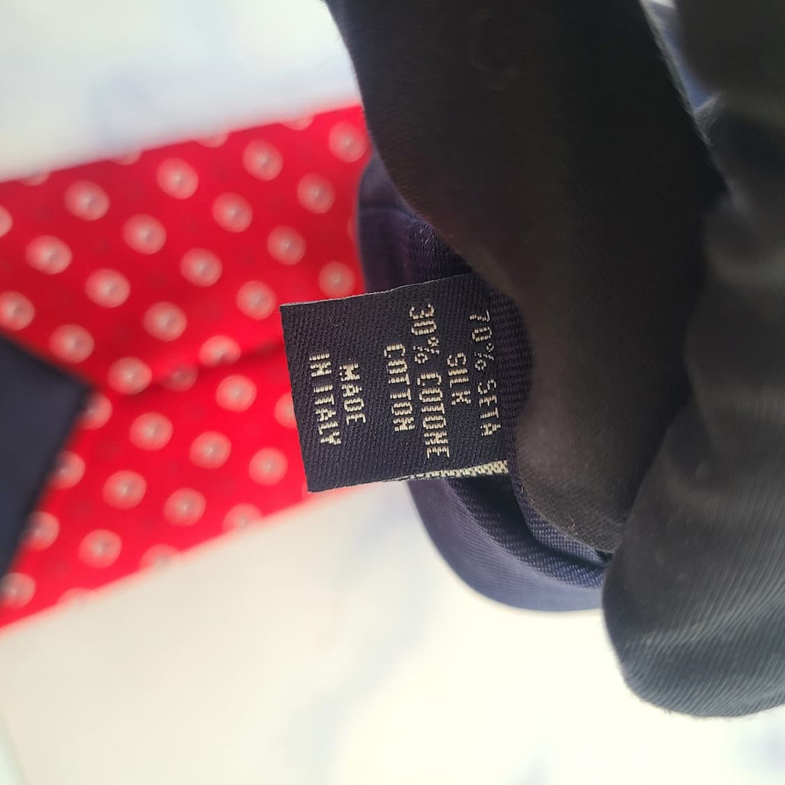 타미힐피거 실크 레드 패턴 넥타이 7.8cm S~A+등급 G2
 상품이미지9