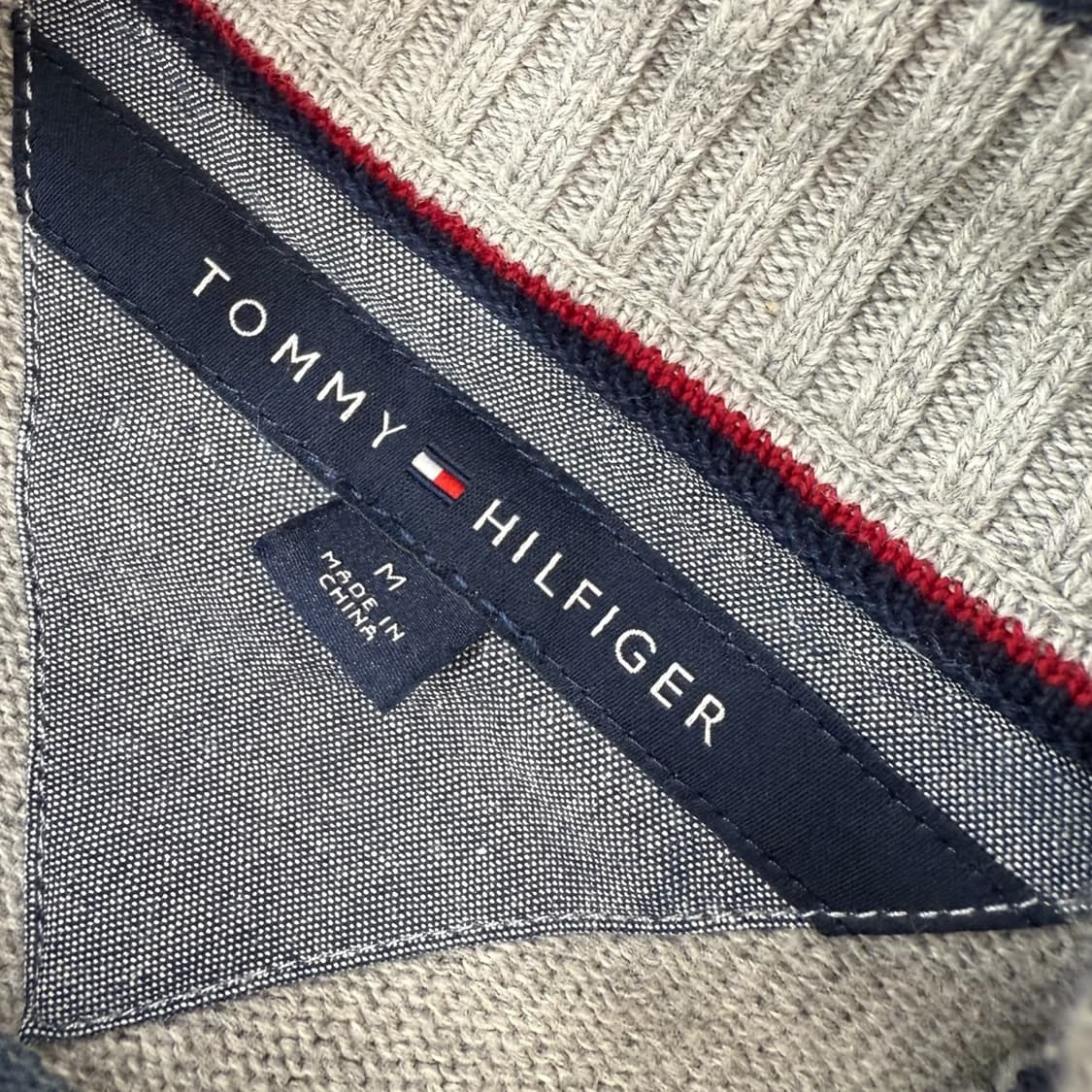 타미힐피거 스트라이프 니트집업 r2005  상품이미지6