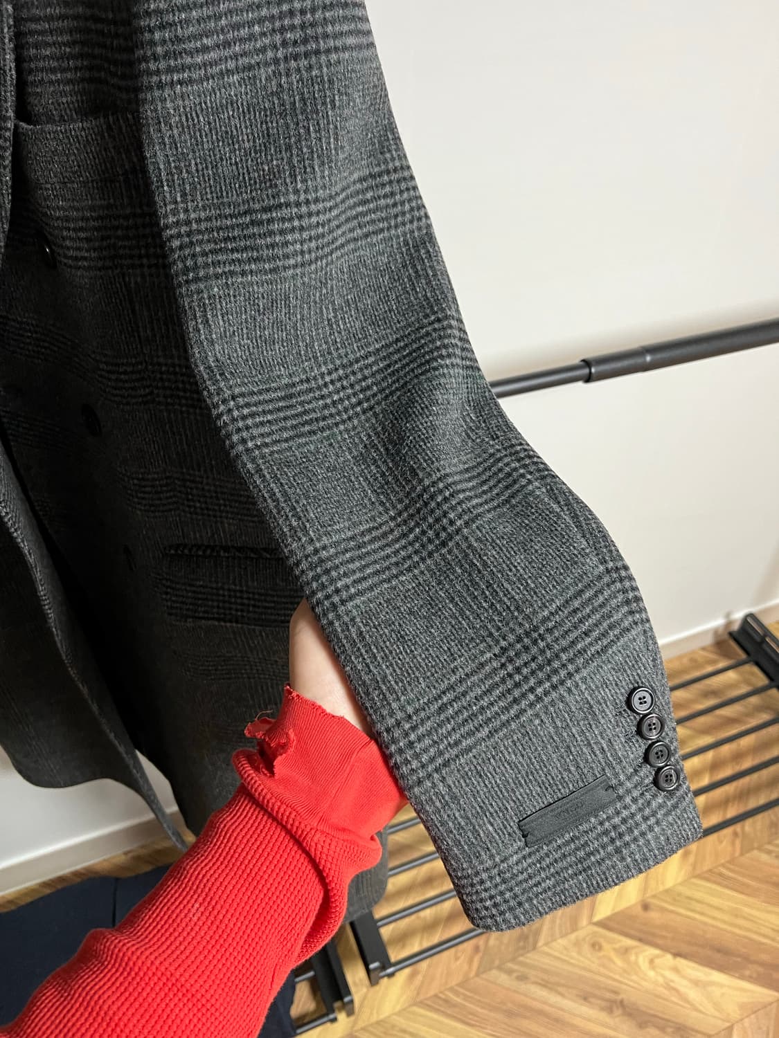 Mngu 체크 더블코트 상품이미지4