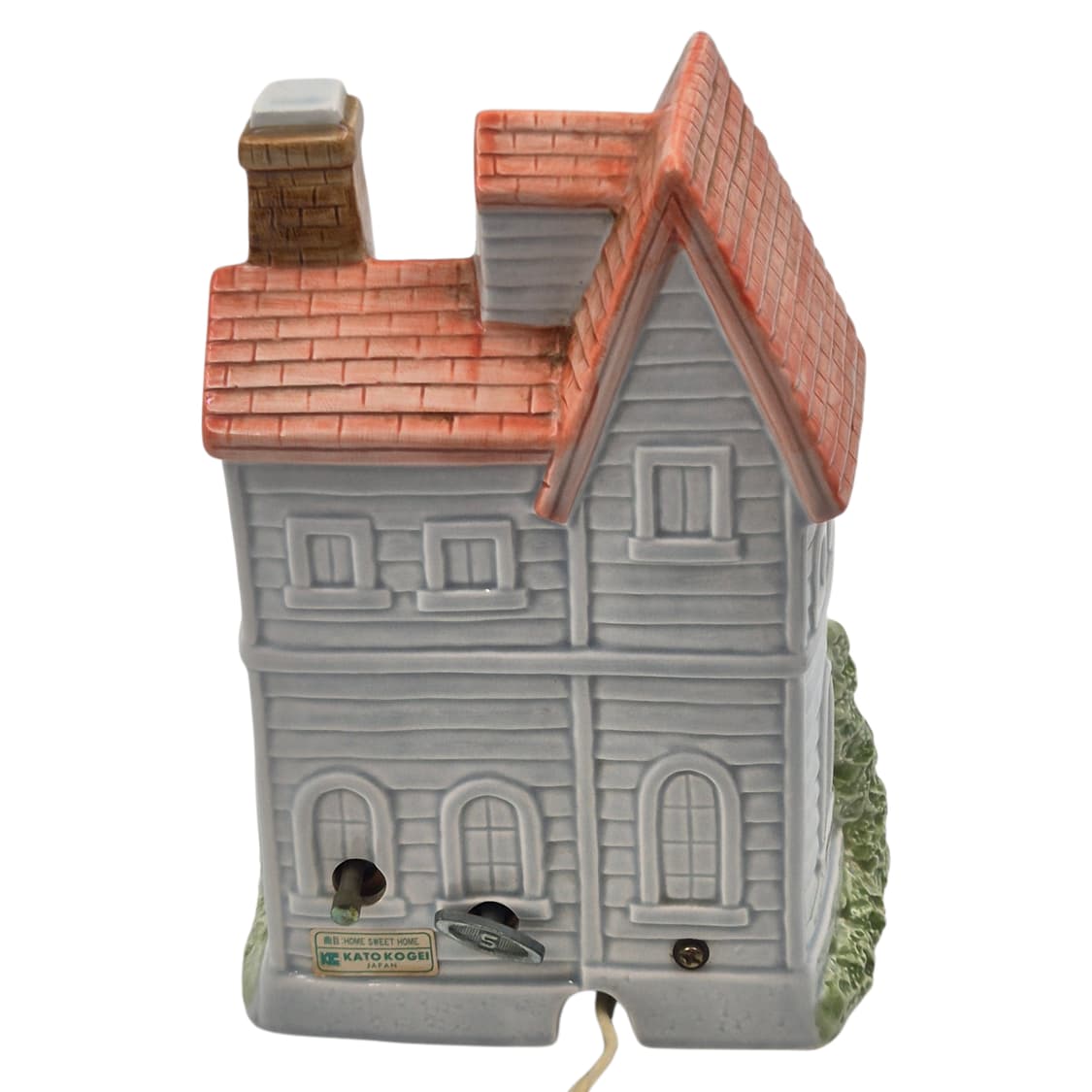 70s 가토 핸드메이드 포셀린 하우스 오르골 램프 상품이미지5