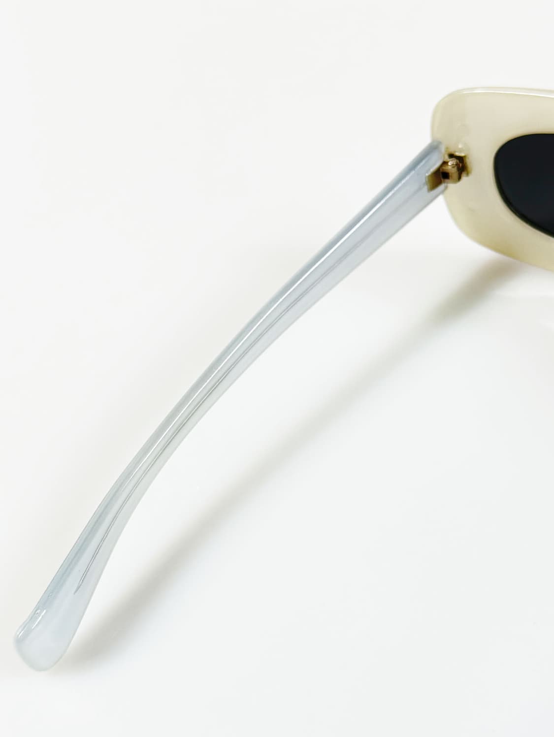 90s 일본제 20ANS 클리어 볼드 스퀘어 빈티지 선글라스 상품이미지8