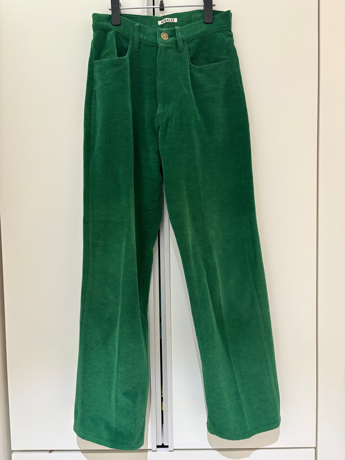 22FW auralee 여성 울코튼 모알팬츠 Green 상품이미지1