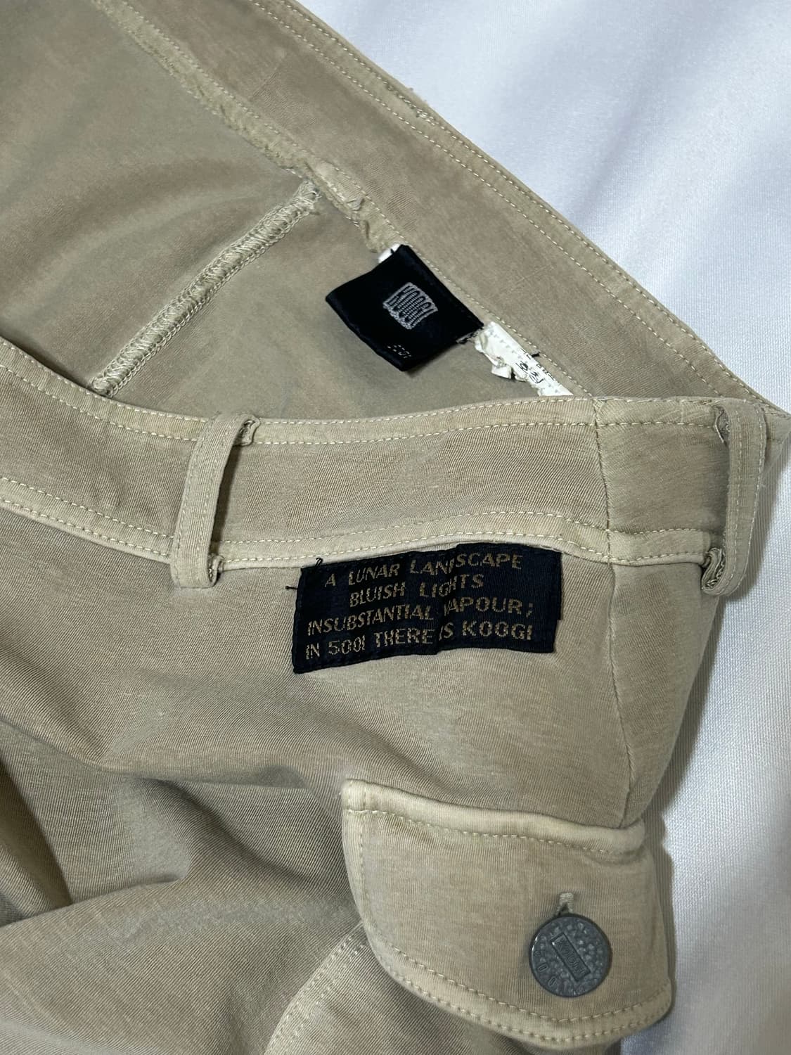 빈티지 베이지 카고 미니스커트 상품이미지3