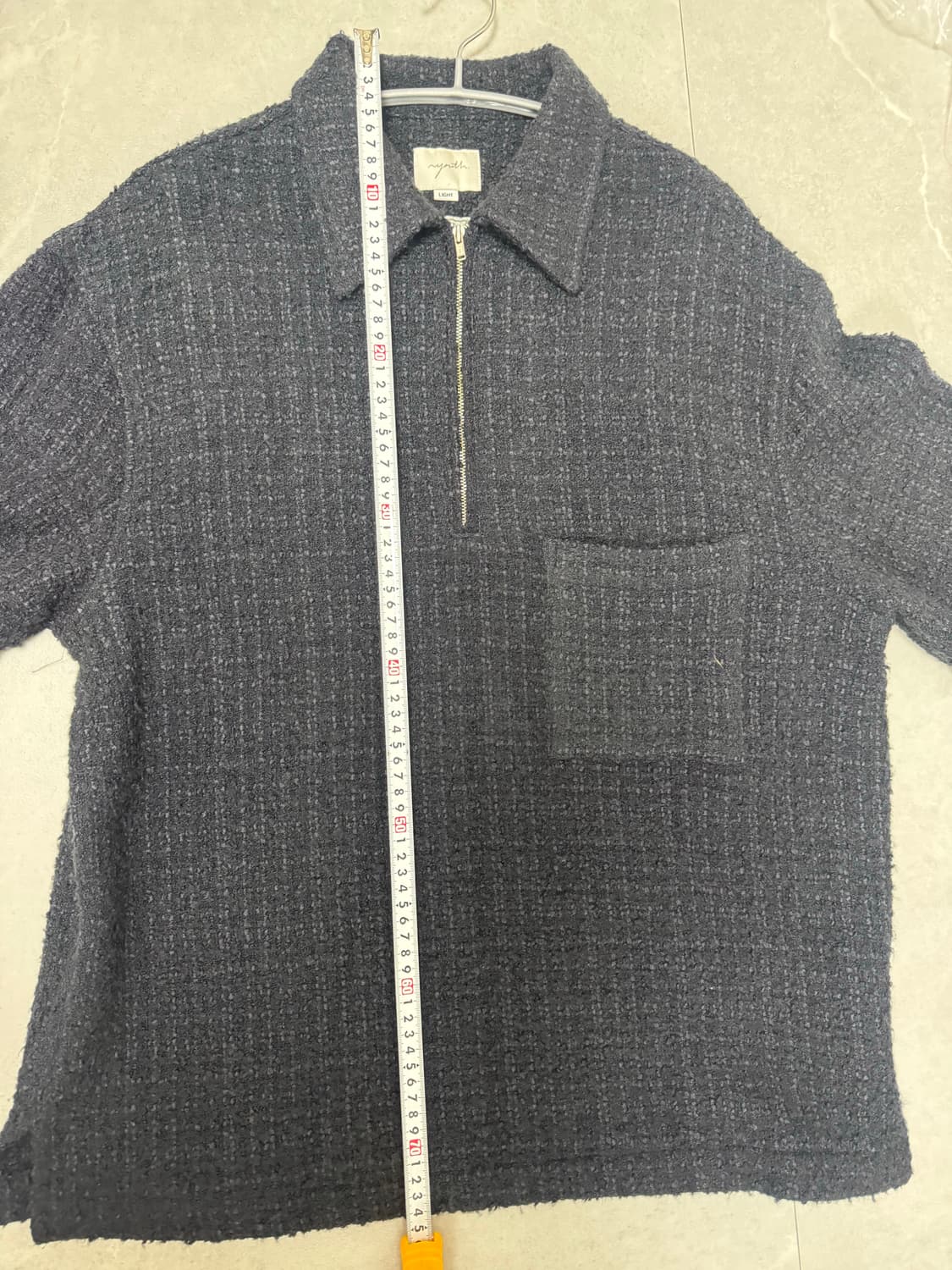 youth 유스 트위드 하프 집업 니트 m사이즈 비헤비어 바스통 드레익스 상품이미지3