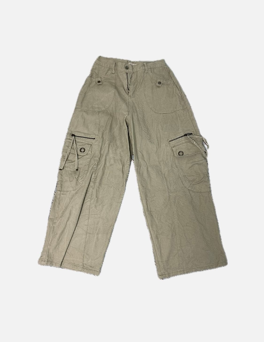 팬시클럽 크로스 포켓 카고 팬츠 카키 2 상품이미지3