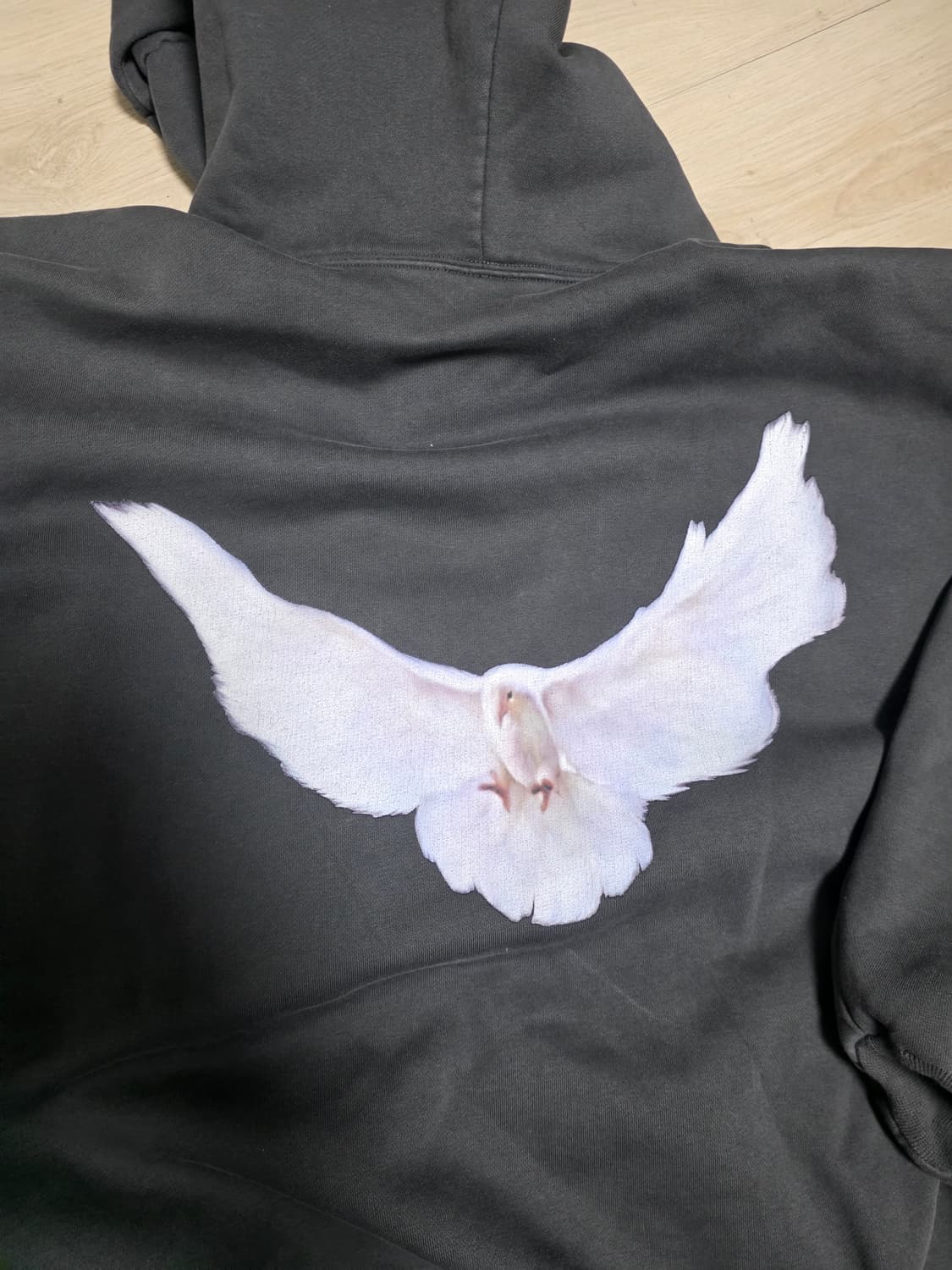 이지갭 발렌시아가 도브 후드 블랙 L 베트남산 yeezy gap 상품이미지6