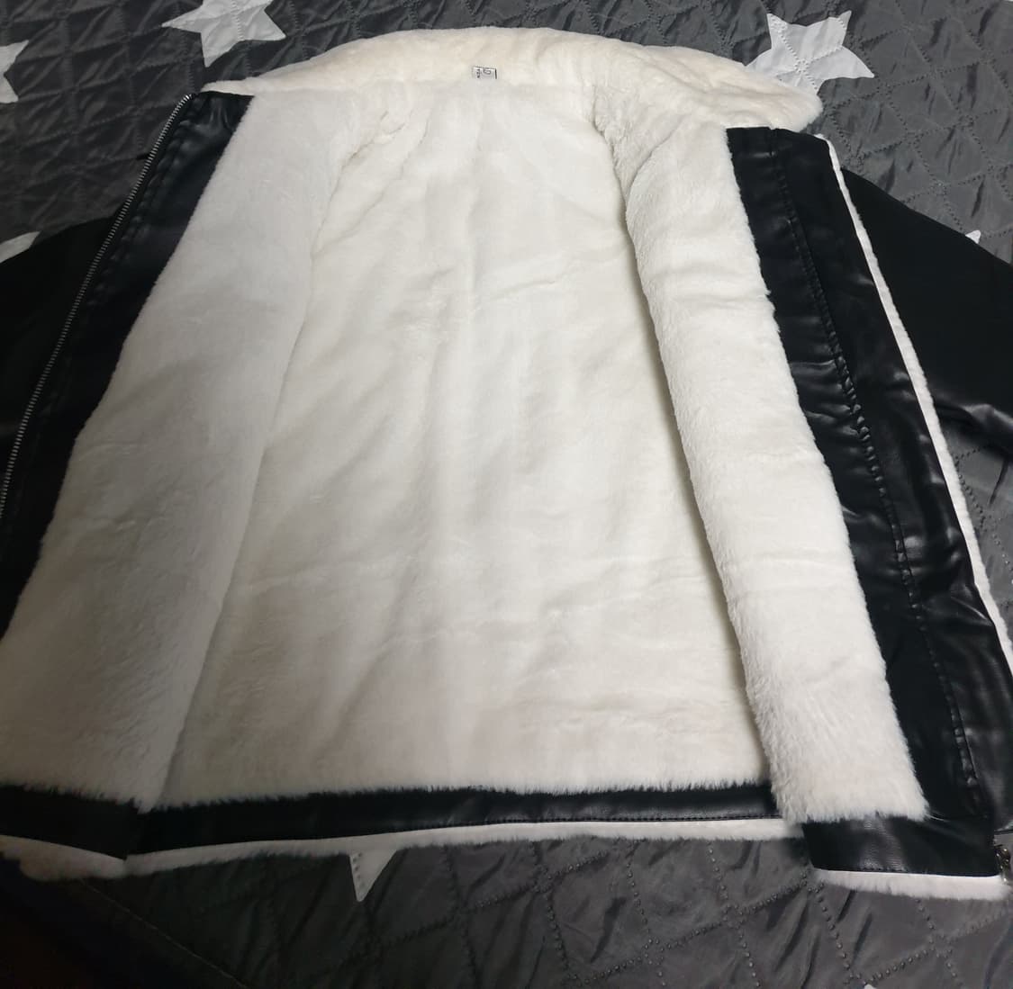 안감털 무스탕 자켓 블랙 (F) 상품이미지3