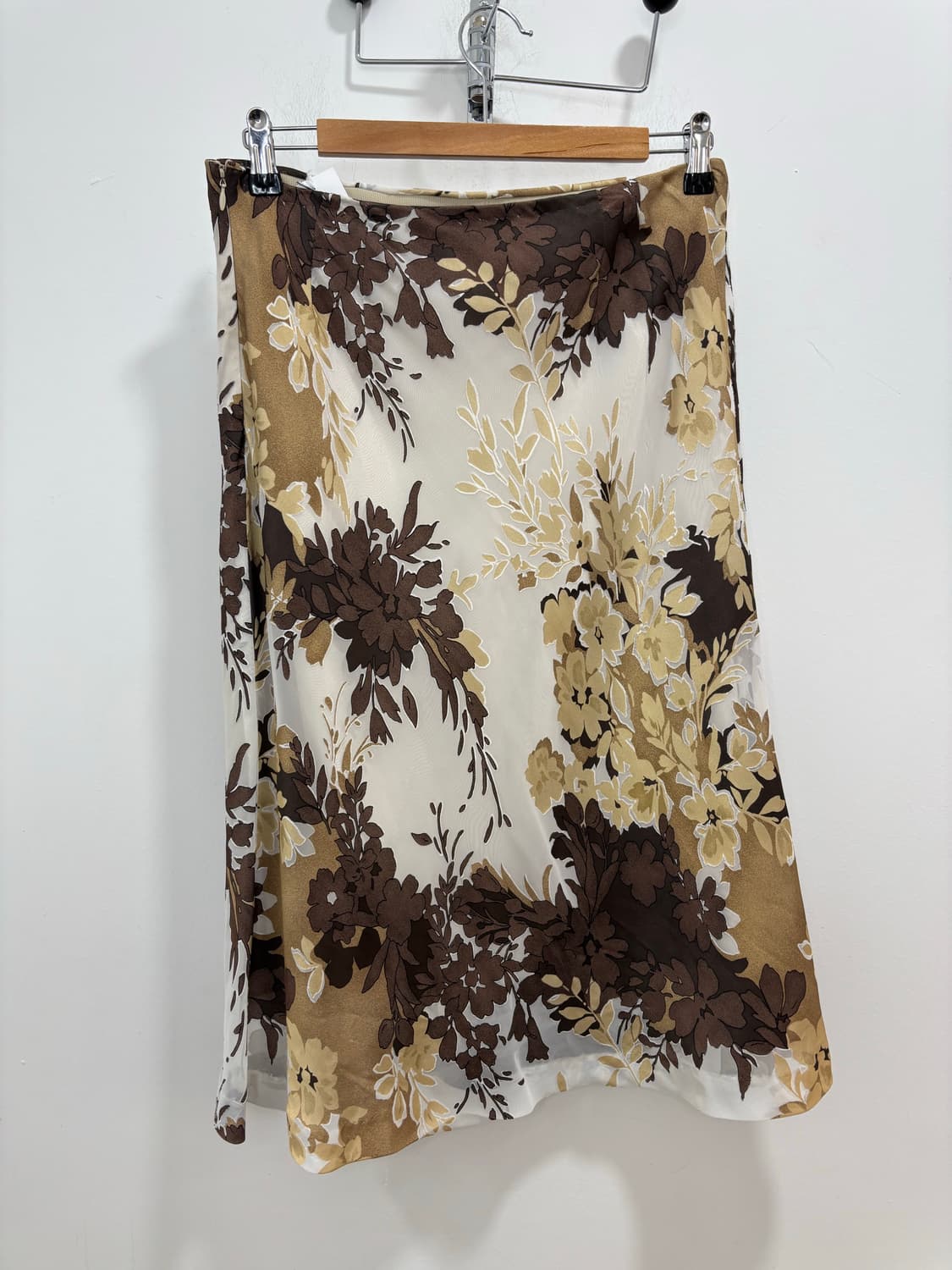 Ensuite 일본 빈티지 쉬폰 플라워패턴 스커트 치마 상품이미지6