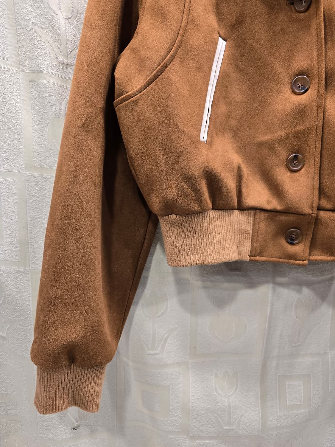 호퍼 HopperR 브라운 스웨이드 크롭 자켓 프리사이즈 상품이미지5