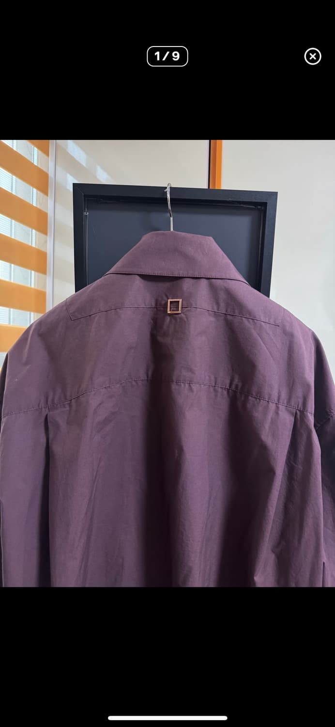 우영미 버건디 크롭셔츠 50 상품이미지2