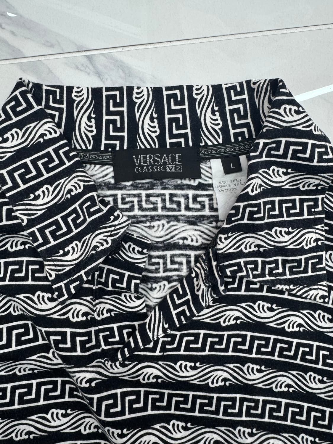 •VERSACE 베르사체 블랙 패턴 긴팔 셔츠 상품이미지3