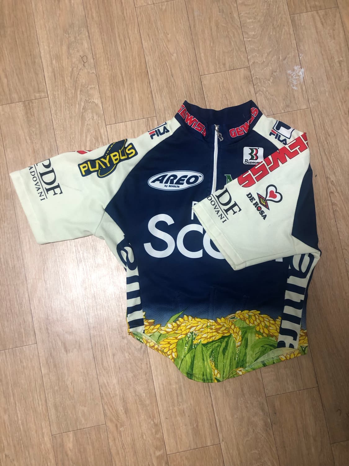 빈티지 사이클링 코르셋 반팔티 상품이미지2