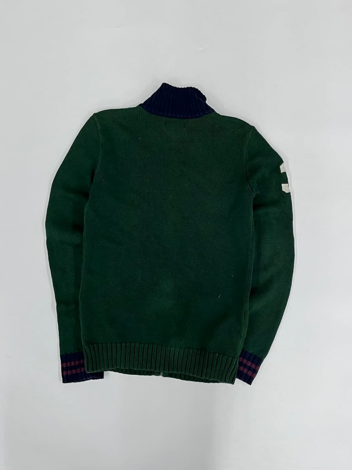 폴로 랄프로렌 빅포니 핀터깔 코튼 니트 집업 희귀져지(L) 상품이미지3