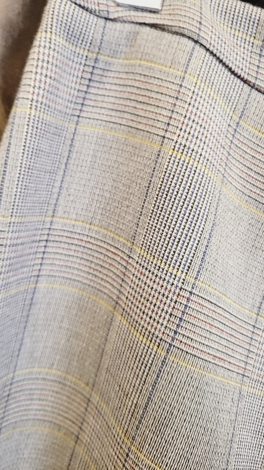 데코 포근울 케이프 가디건. 보브 언발체크스커트 상품이미지5