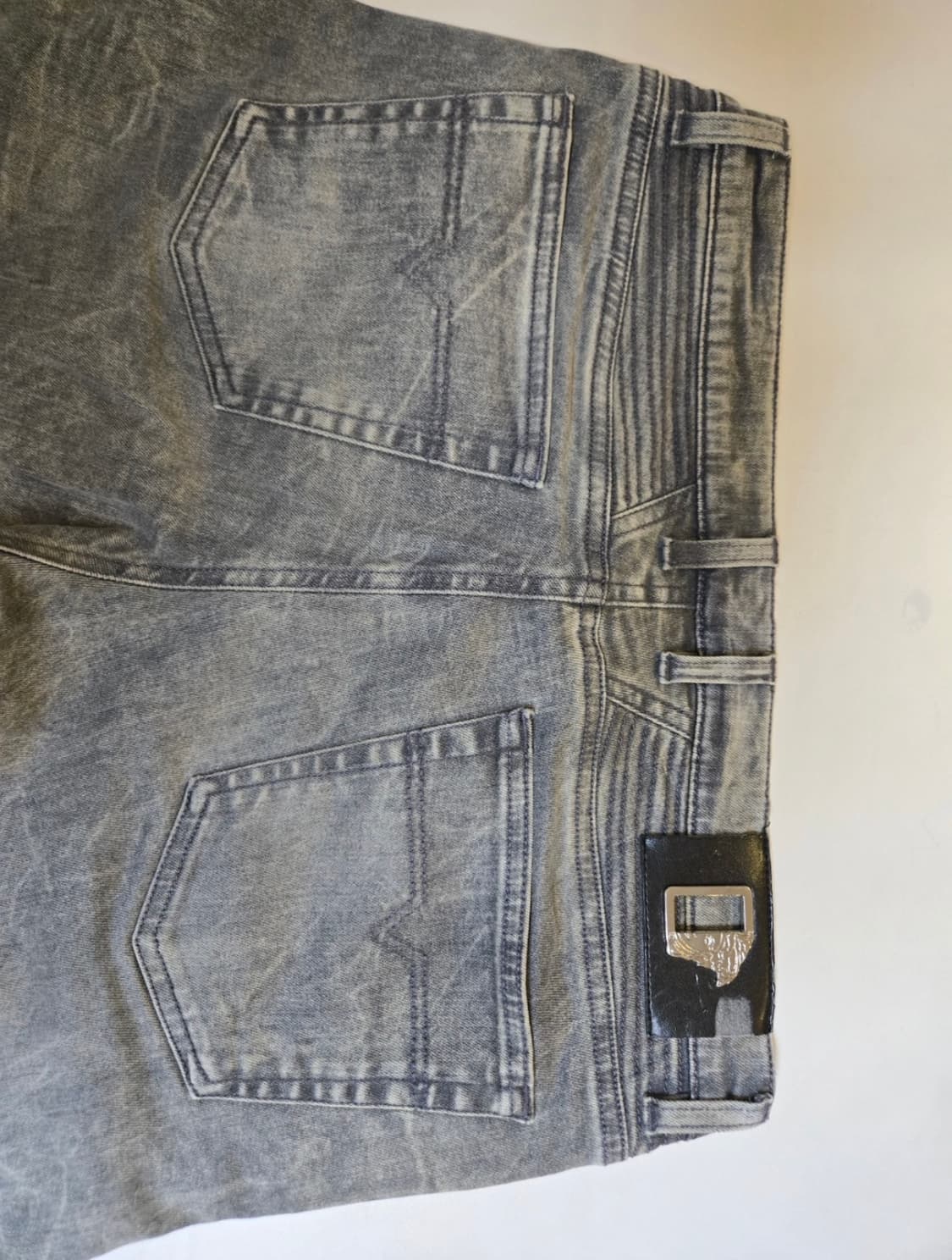 베르사체 아카이브 워시드 바이커 진 상품이미지5