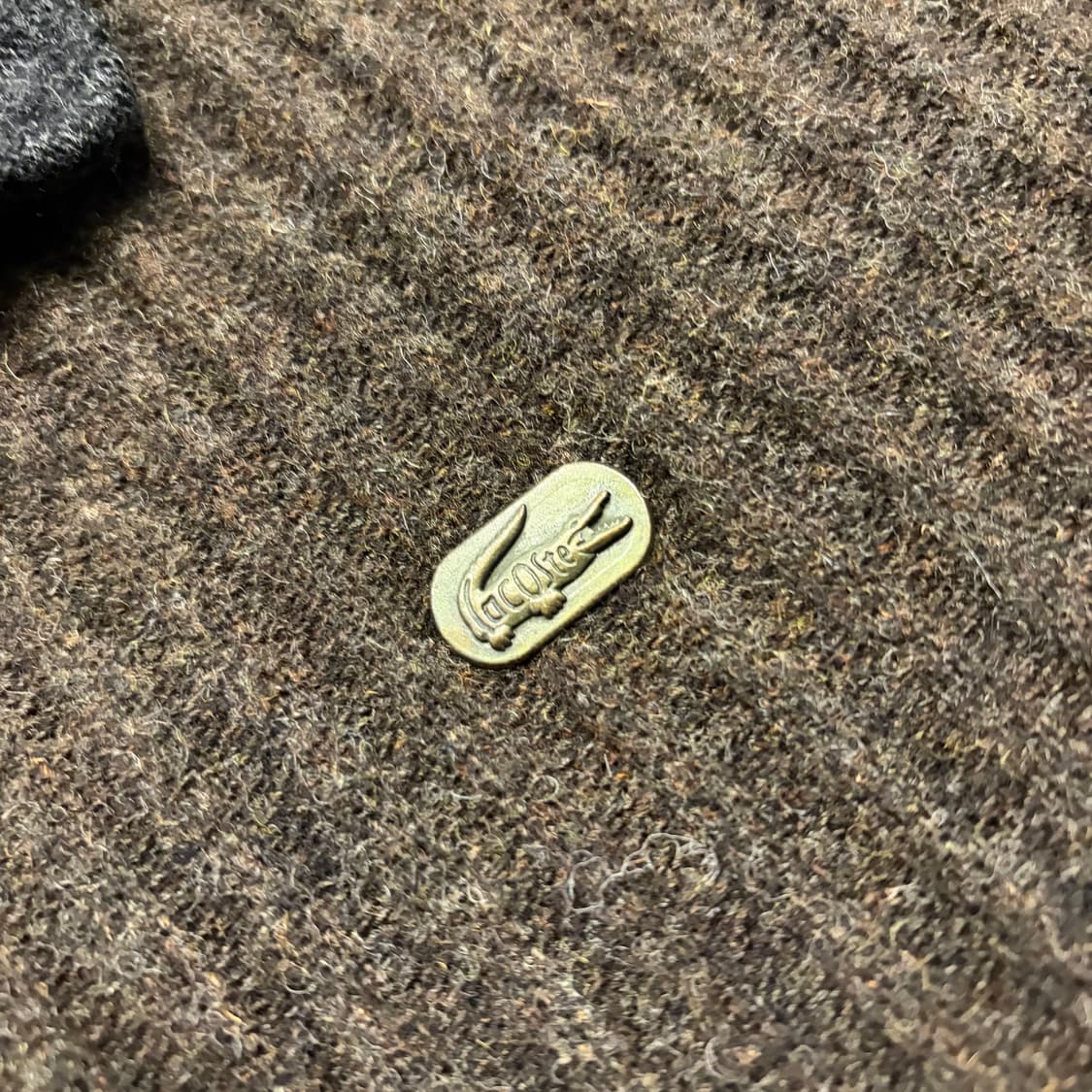 [105] 라코스테 서광 울 브라운 헤링본 코트 D141 상품이미지4