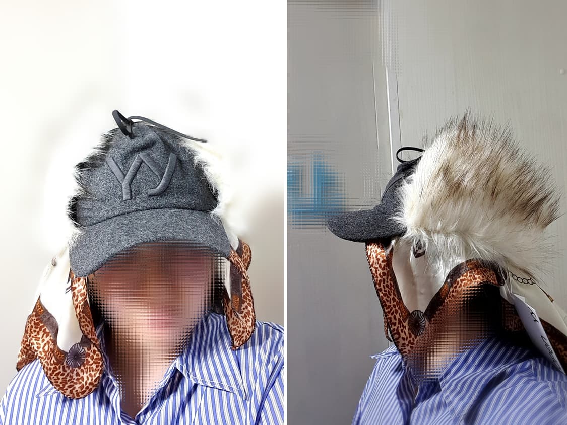 그레이 크림베이지 오픈와이와이 포우퍼 이어프랩 이어플랩 캡 볼캡 모자 상품이미지9