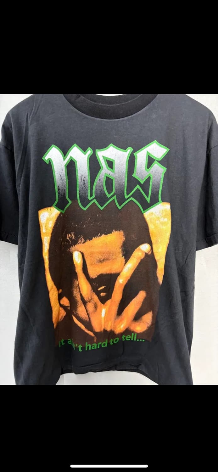 빈티지 Nas 재발매 랩 그래픽 반팔 H2525 상품이미지3