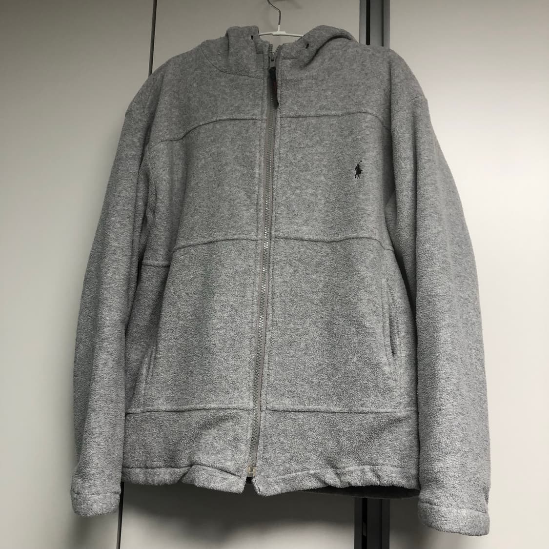 폴로 누빔 후리스 후드집업 뽀글이 플리스 자켓 상품이미지1