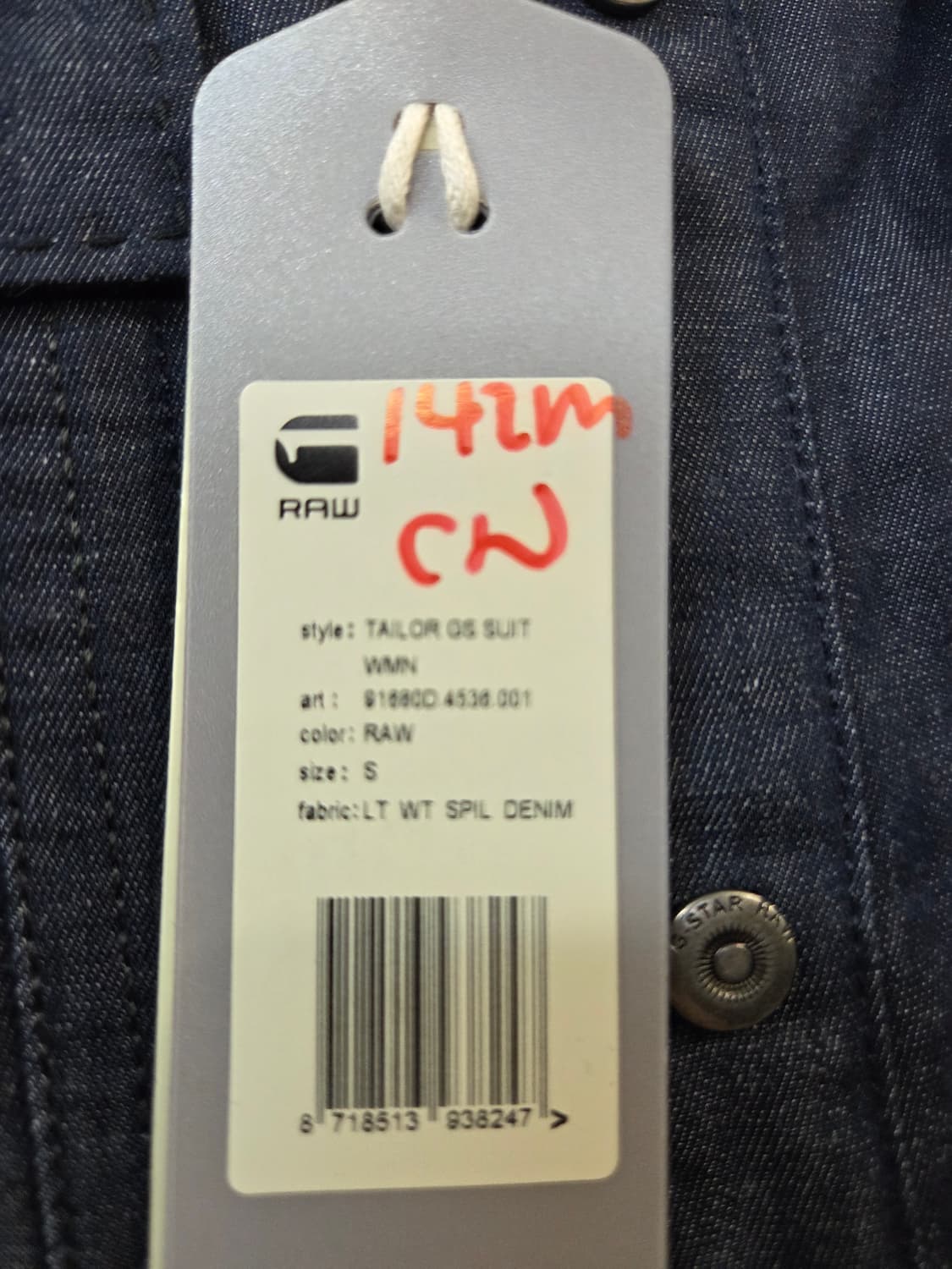 G-Star Raw 데님 점프수트(S) 상품이미지7