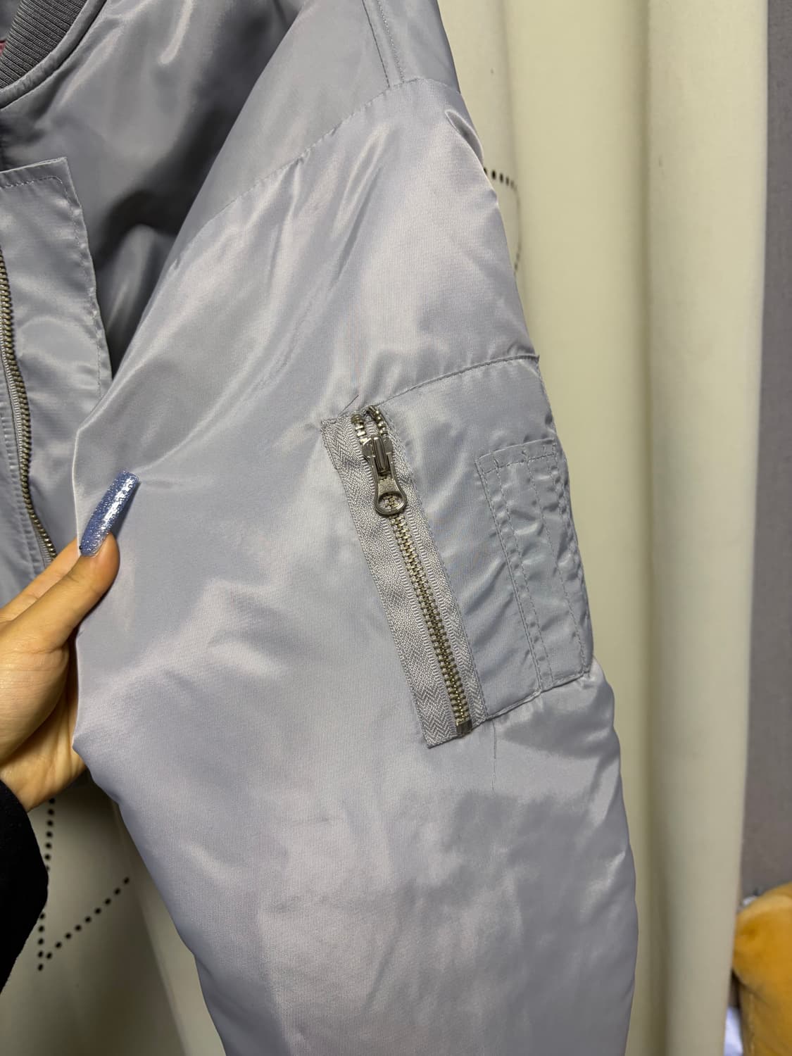 셔링 숏 항공점퍼 상품이미지6