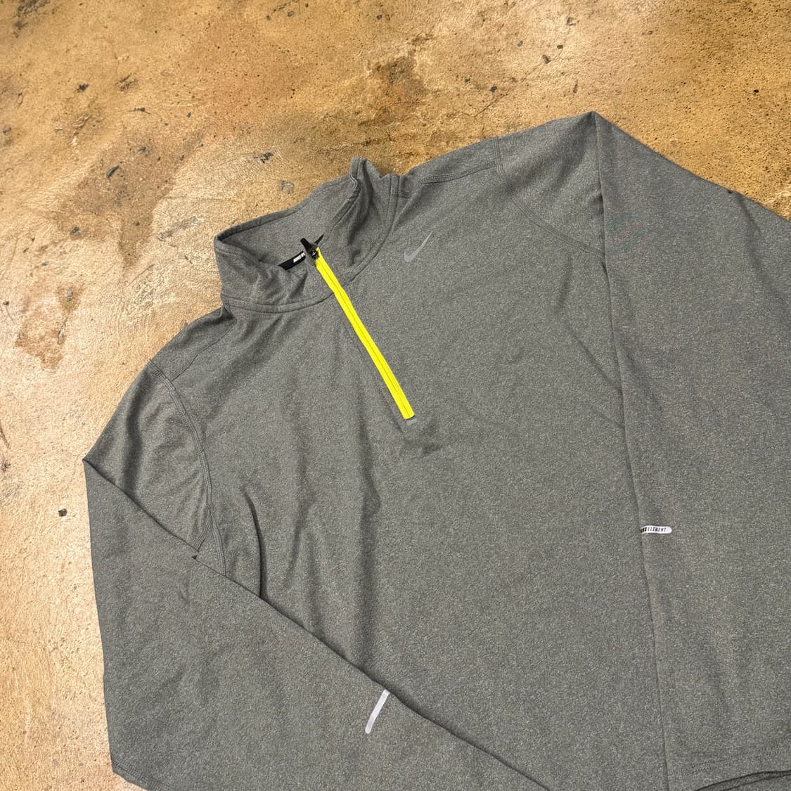 [정품/M] 나이키 드라이핏 회색 긴팔 집업티 b17 상품이미지1