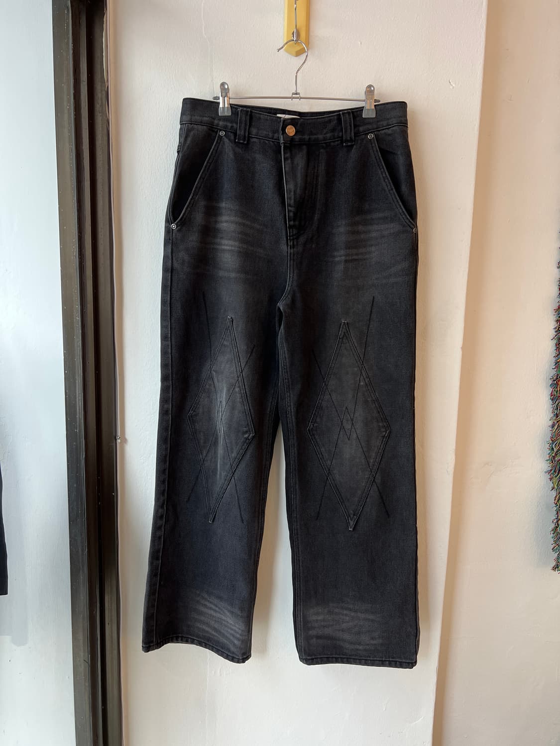 [M] 이티씨이 다이아몬드 블랙 데님 팬츠 ETCE PANTS 상품이미지1