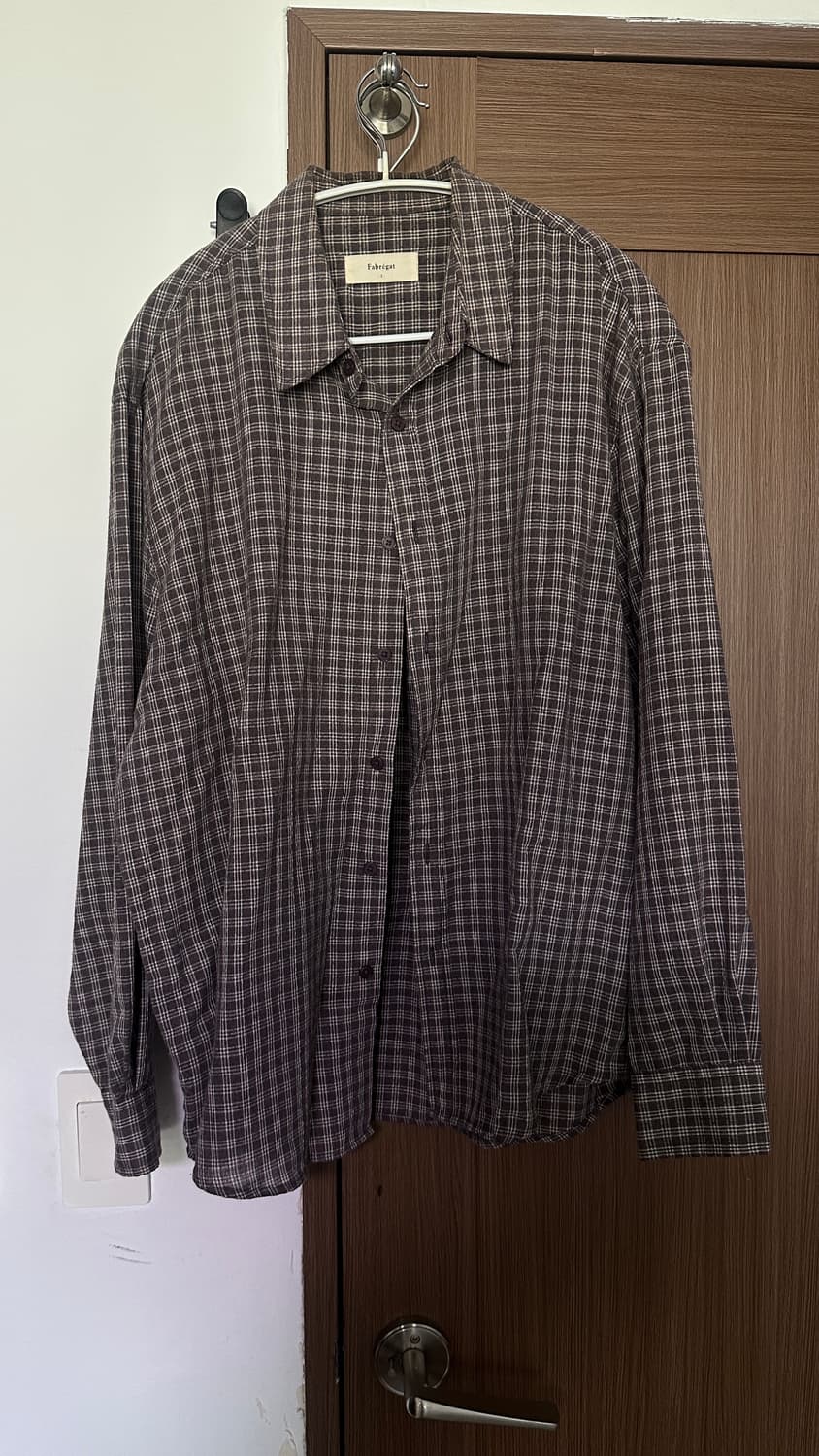 파브레가 루이 오버 체크 셔츠 (바이올렛) 상품이미지1