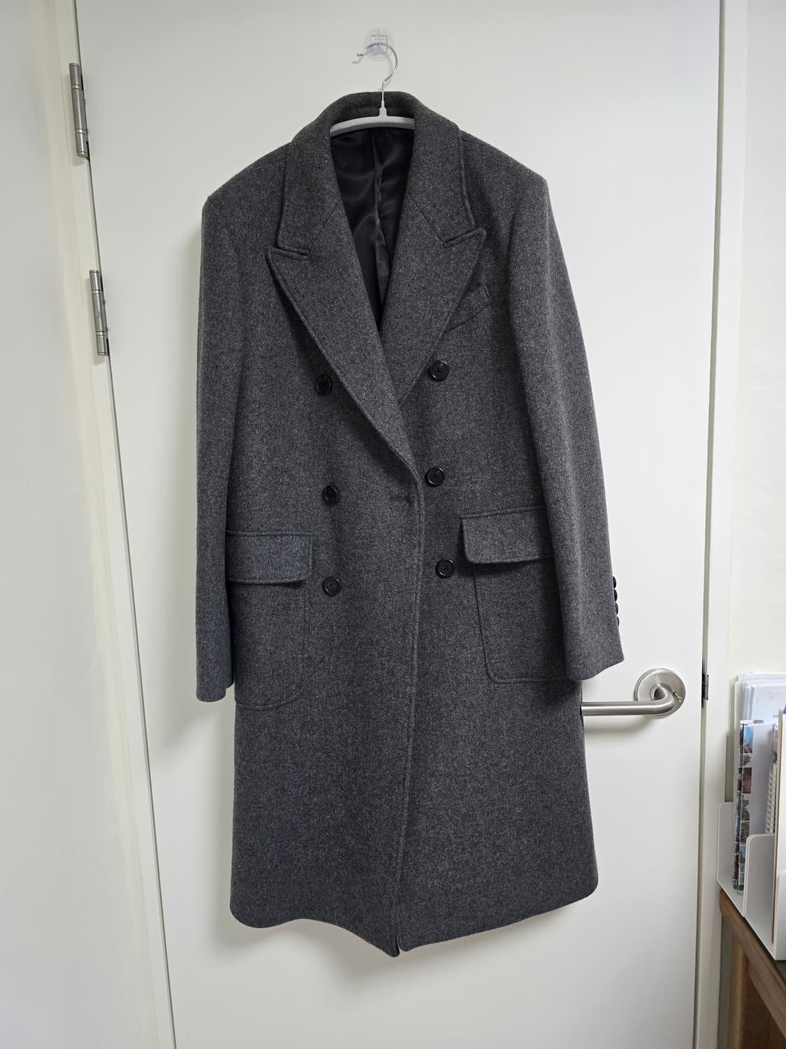 커스텀멜로우 남성 더블 코트 회색 95 상품이미지1