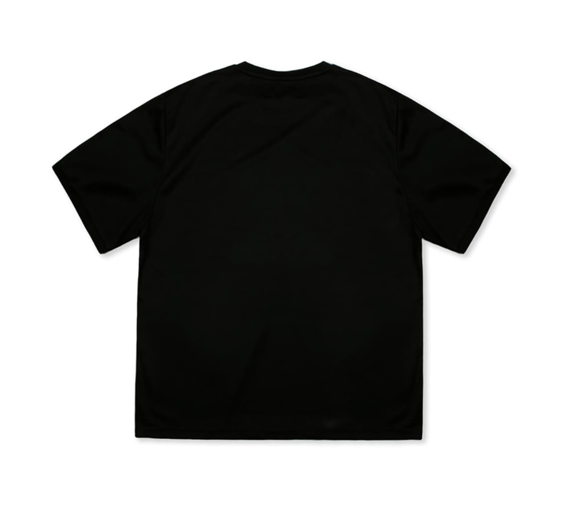 XTT047 스포티 라운드 반팔 티셔츠 (BLACK) 상품이미지2