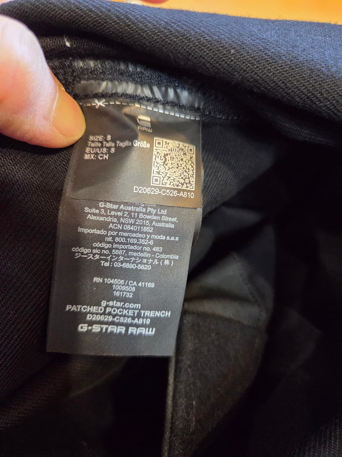 G-STAR RAW 패치드 포켓 트렌치 코트(S)택없음/디피용 상품이미지9