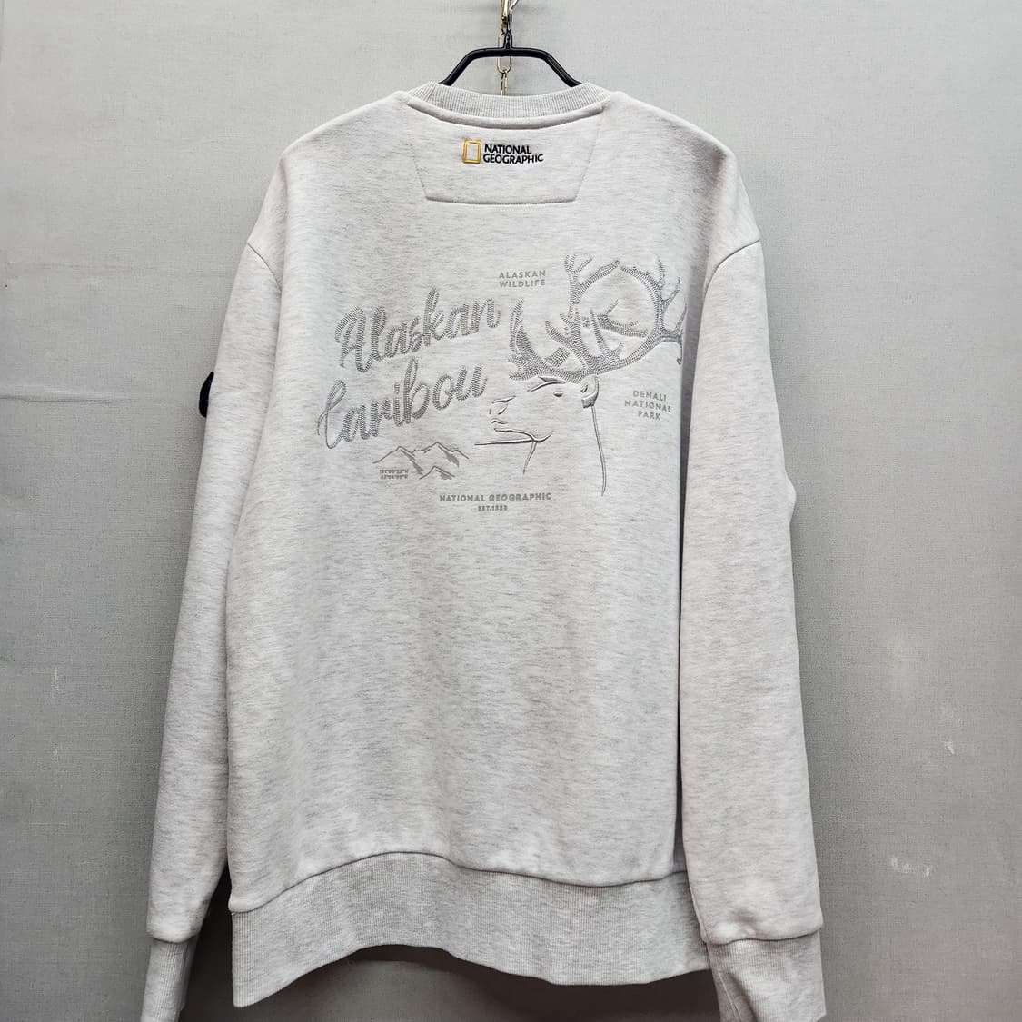 내셔널지오그래픽 로고와펜/백프린팅 맨투맨 L(XL) 상품이미지4