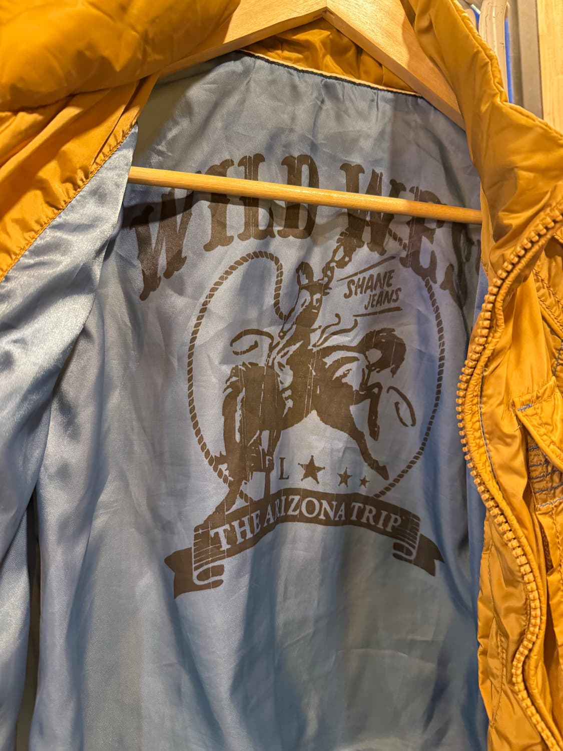 빈티지 머스타드 나일론 봄버 자켓 상품이미지2