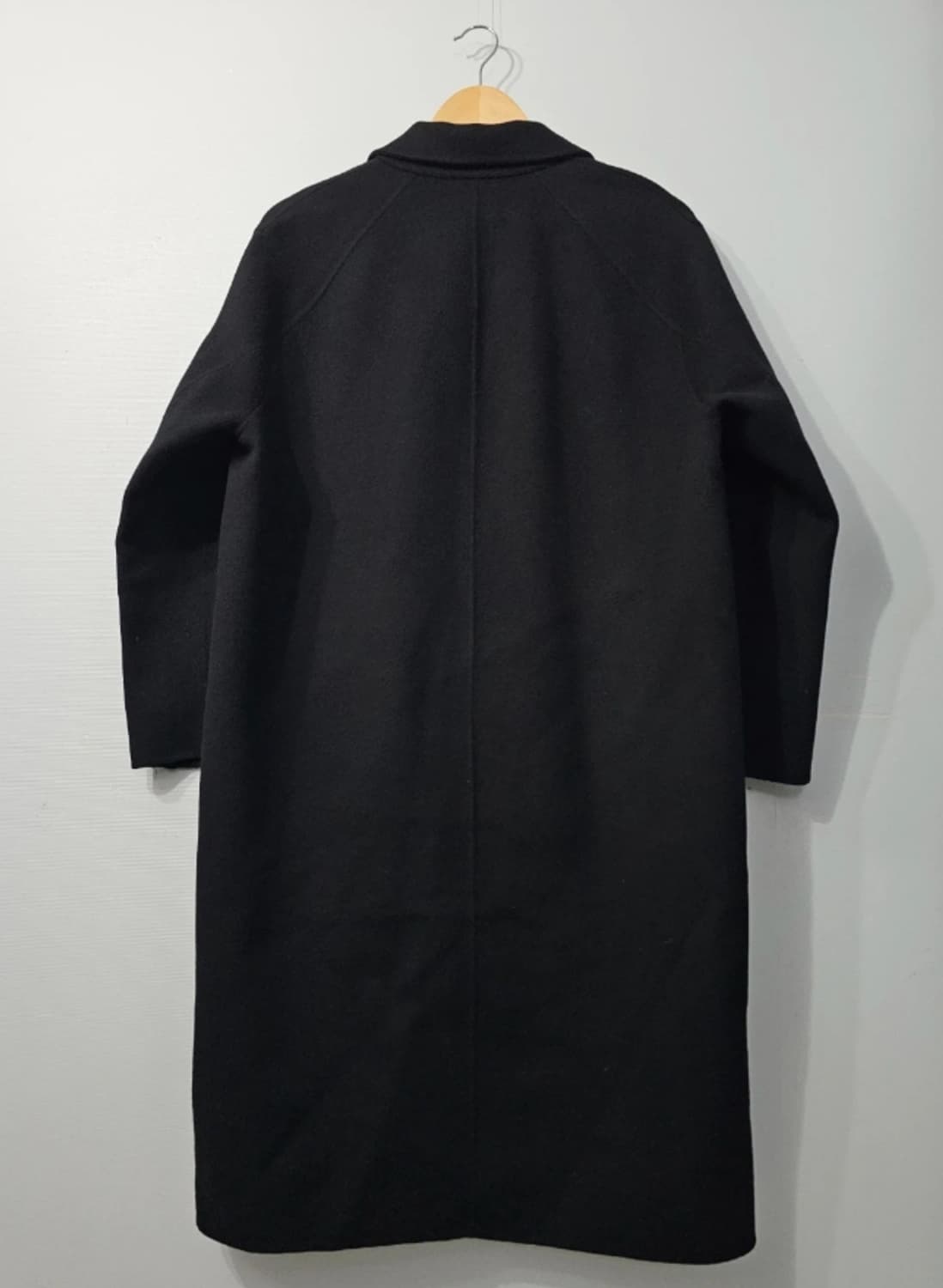 한섬 시스템 SYSTEM 캐시미어 블랙 오버핏 롱코트 ~66 상품이미지4