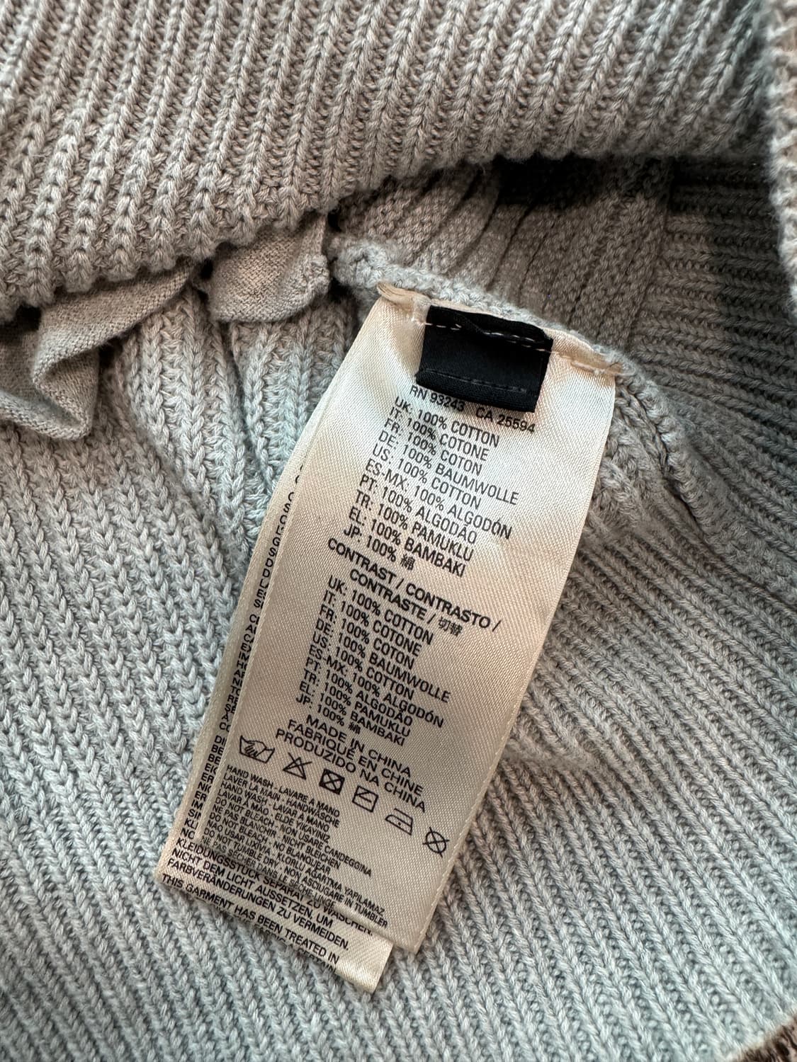 디젤 데님 블록 니트 후드 집업 L 상품이미지4