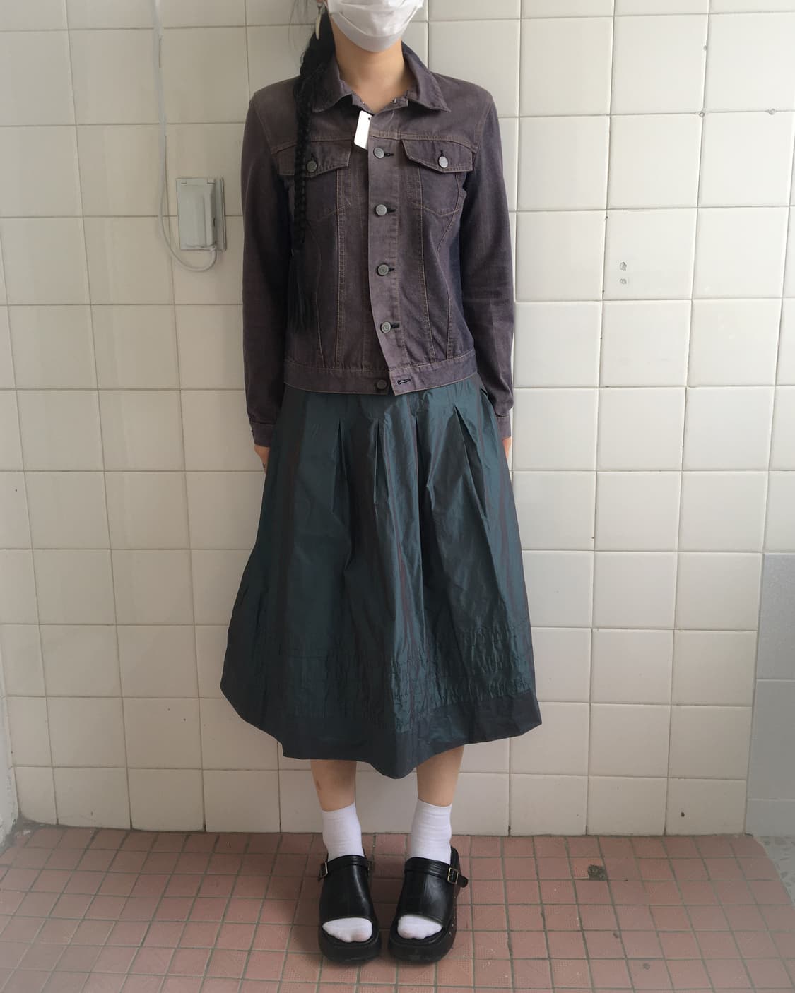 Michel klein washing trucker jacket 상품이미지5