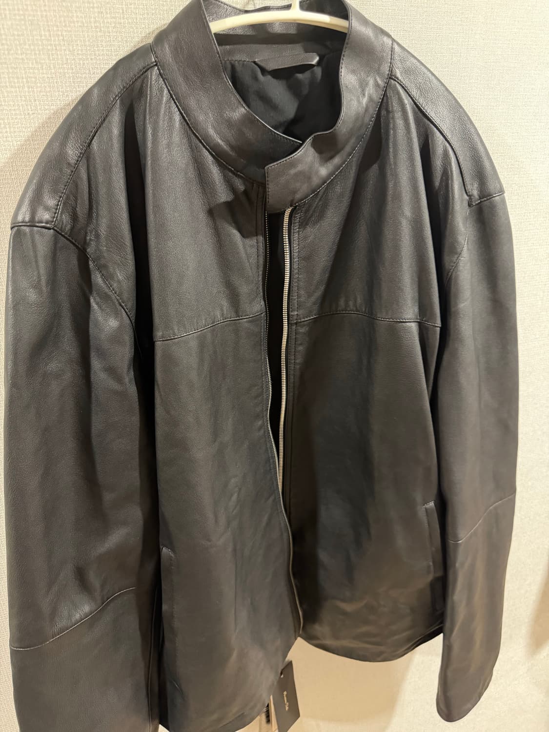 마시모두띠 남성 블랙 양가죽 자켓 상품이미지1