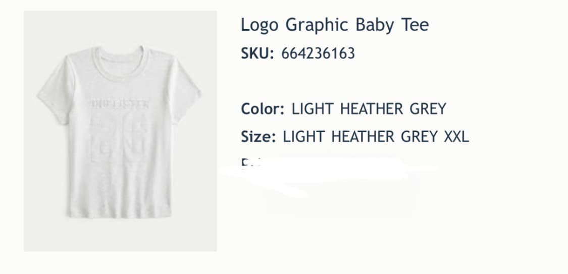 홀리스터 로고 그래픽 티셔츠 상품이미지3