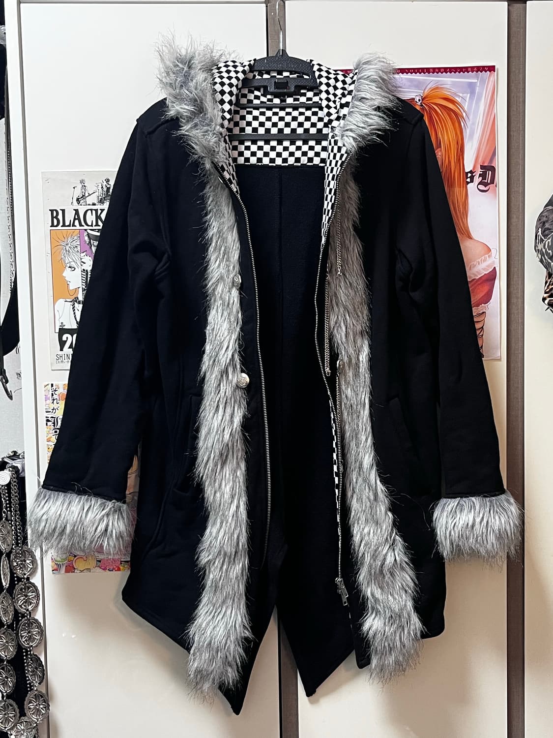 Deorart 디오라토 투웨이 지퍼 퍼 코트 상품이미지5