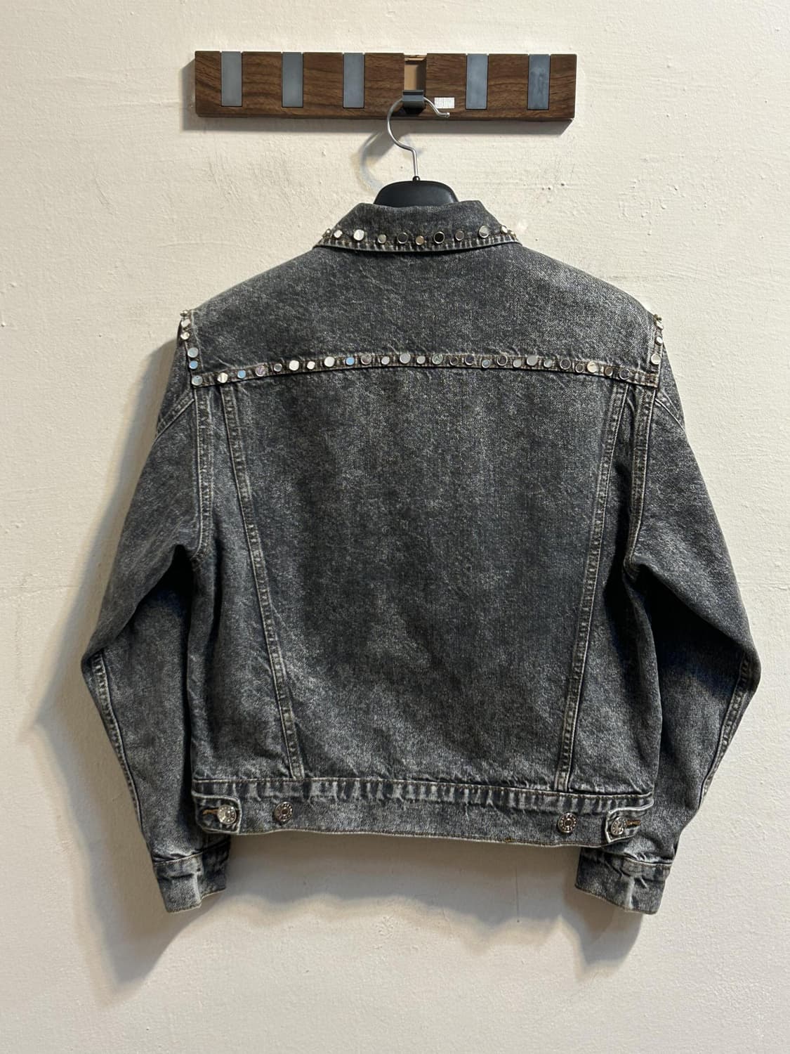 산드로 미러 워시드 블랙 데님 자켓 상품이미지5