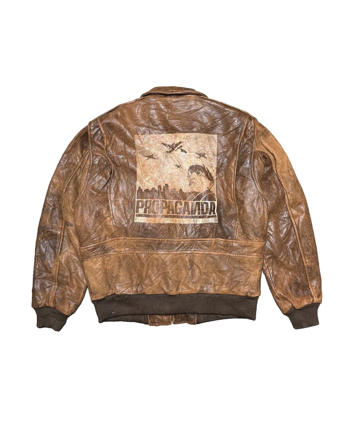 90s 헤비 리얼 레더 A2 플라이트 자켓 상품이미지1