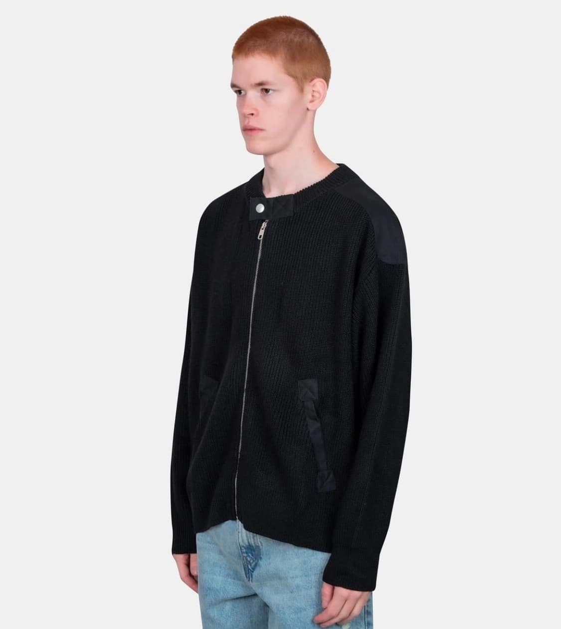 (S,M,L)  기마구아스 GUIDO 구이도 니트 자켓/ 블랙 상품이미지1