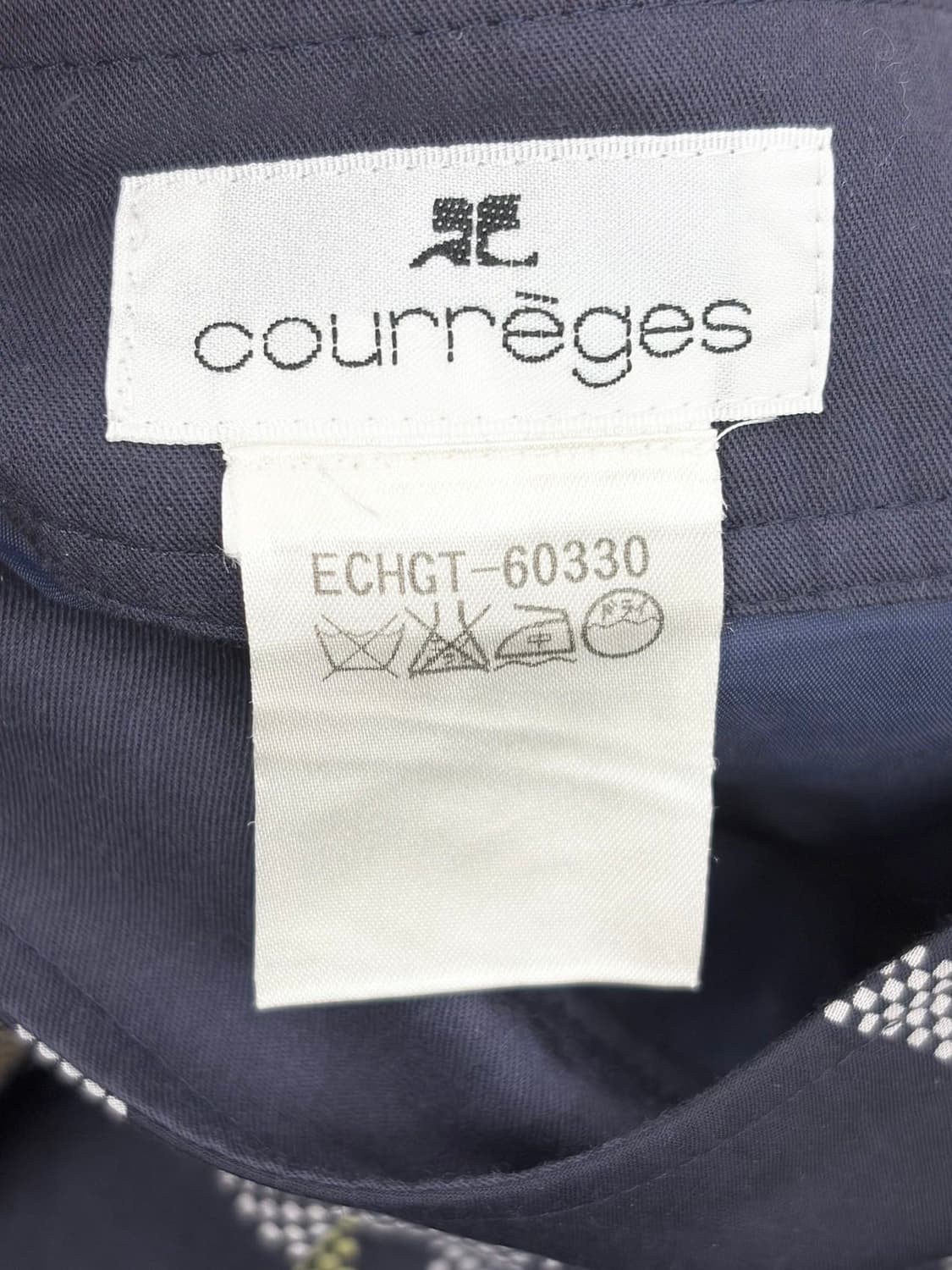 꾸레쥬 네이비 체크 패턴 플리츠 미디 스커트  상품이미지7