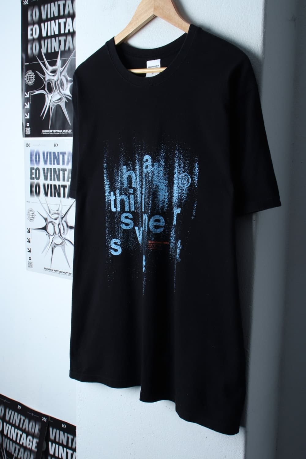 (L-XL) 디스이즈네버댓 반팔 티셔츠 빅로고 블랙 스트릿-H31122 상품이미지1