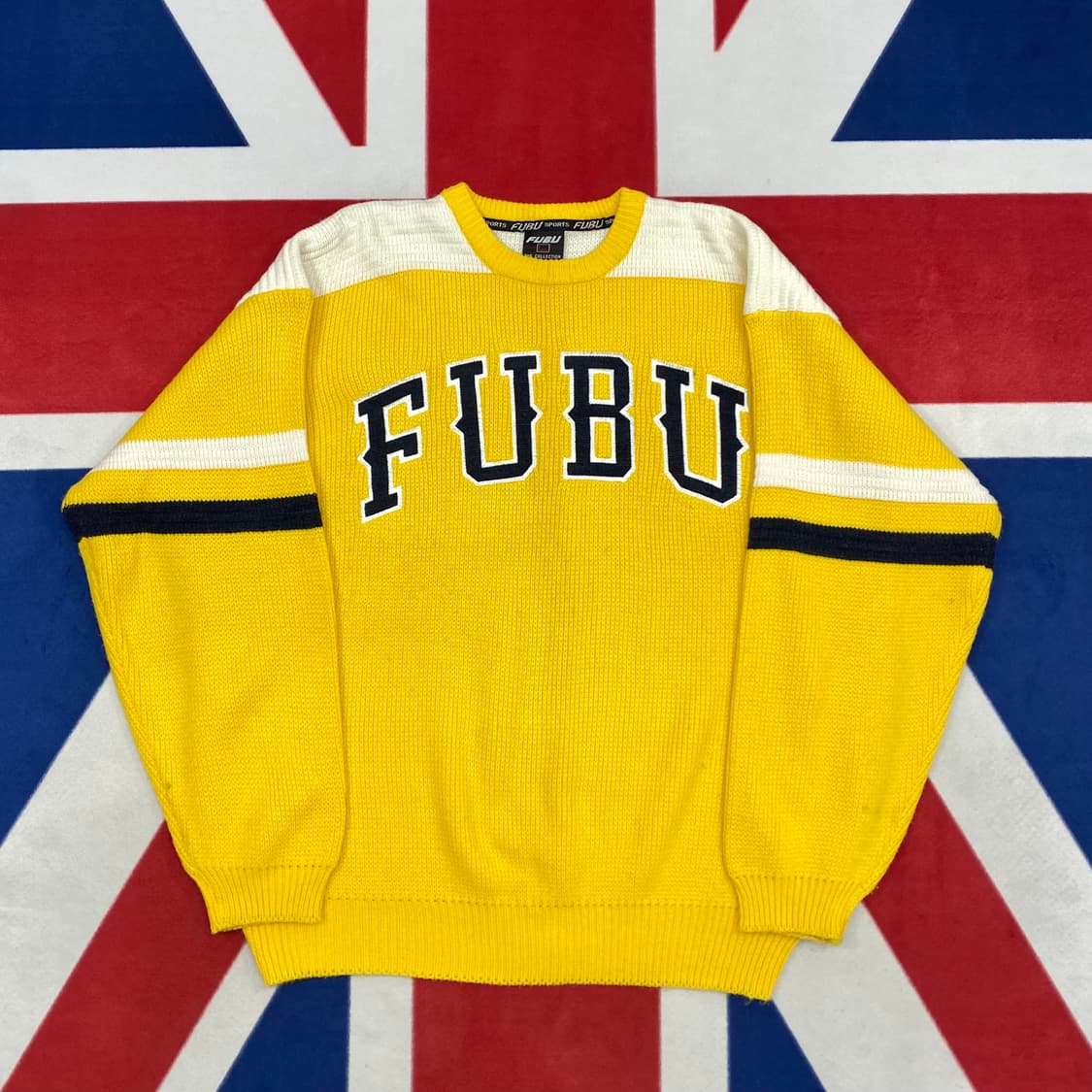 FUBU 올드스쿨 오버핏 니트 L 실측 XL-2XL 상품이미지1