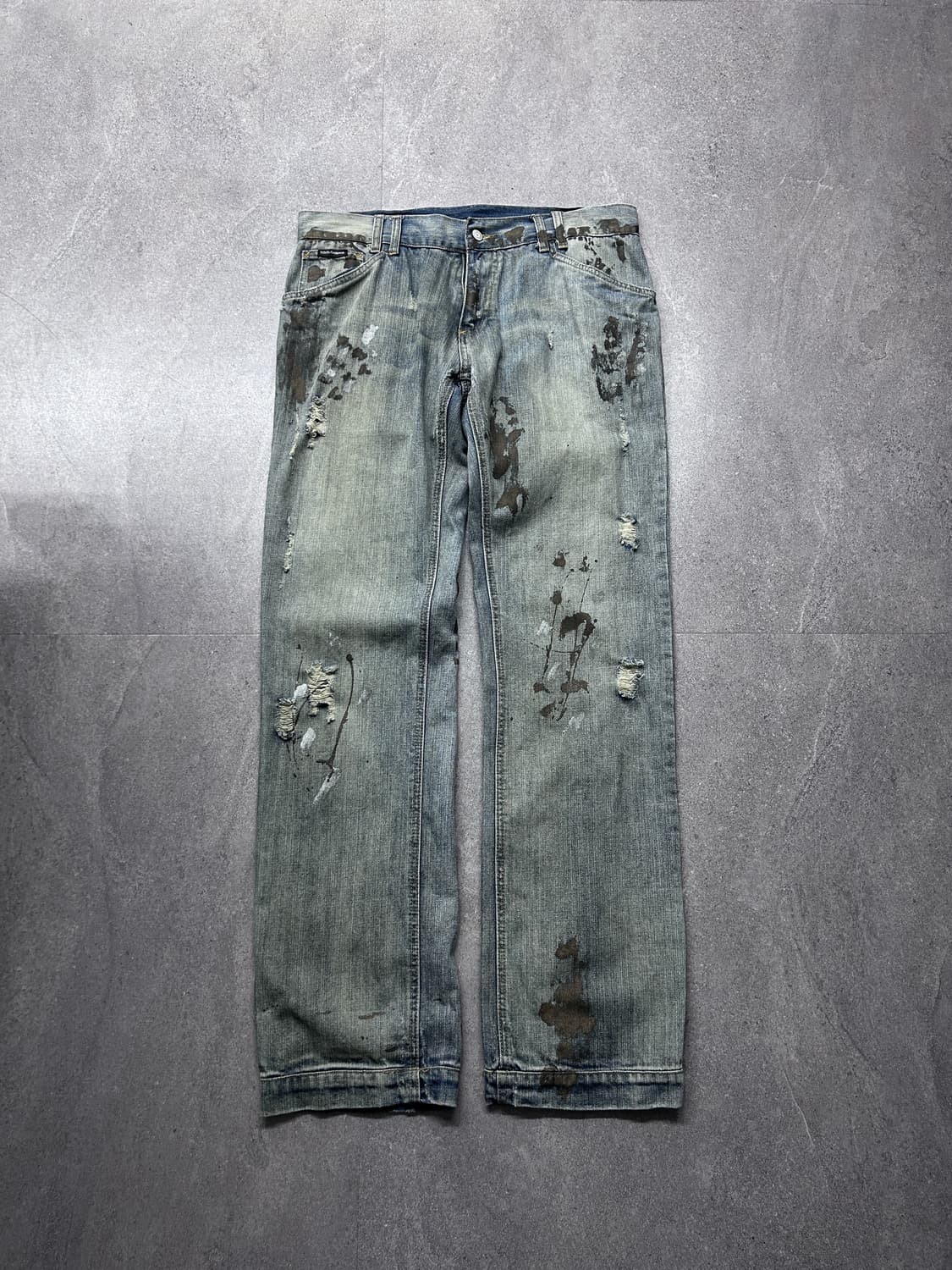 돌체앤가바나 더티 페인팅 워싱 데님 상품이미지3